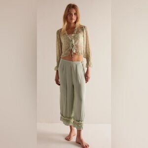 NWT Womens FREE PEOPLE New Obsession Seafoam Combo Set*